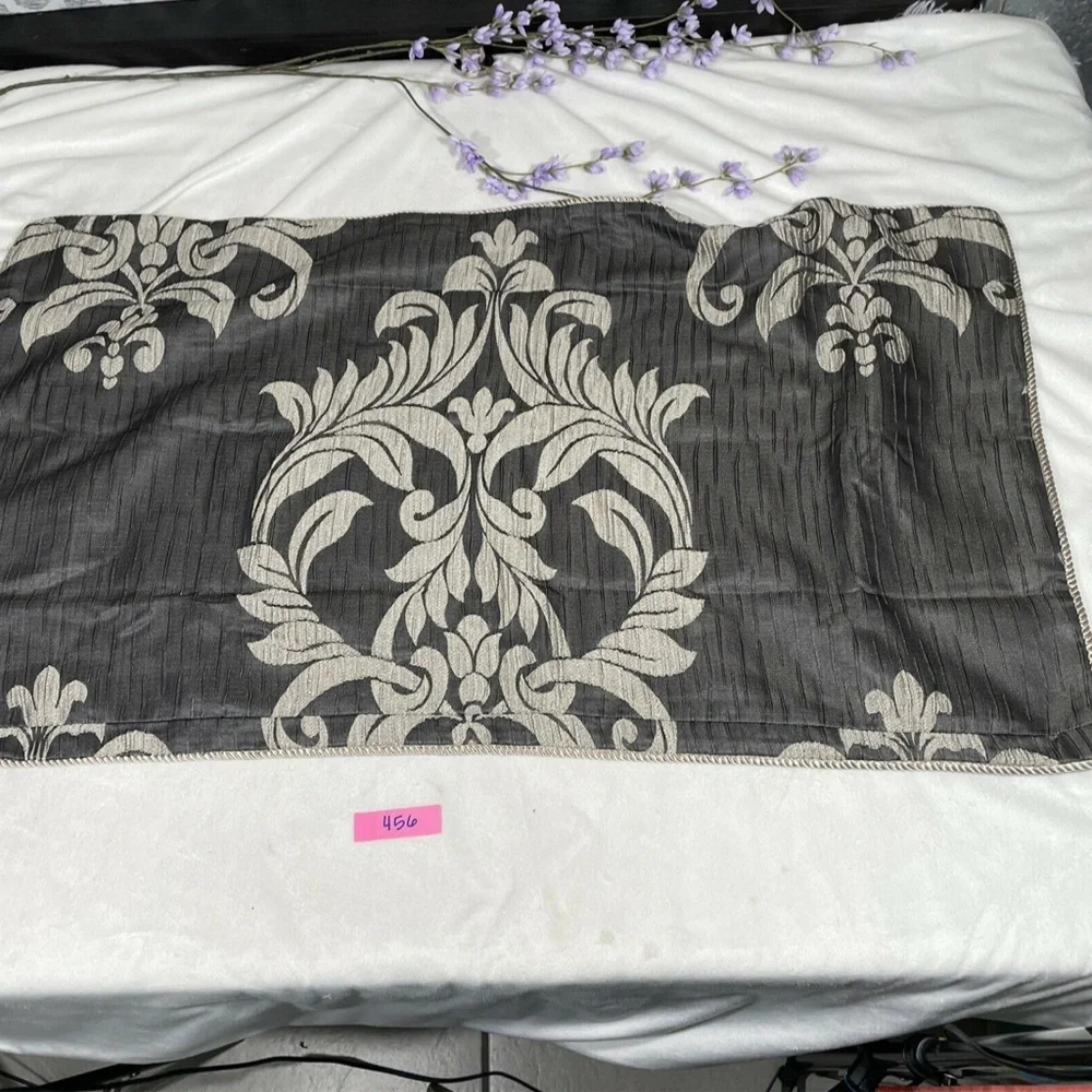 NEW $135 Hotel Collection‎ Classic Flourish Damask (1) King Pillow Sham
